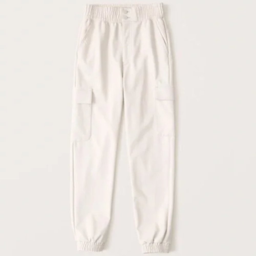 ABERCROMBIE & FITCH | VEGAN LEATHER CARGO JOGGERS